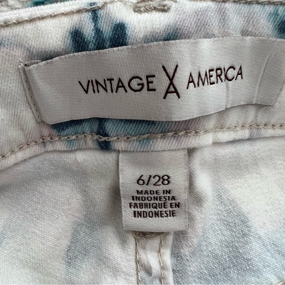 VINTAGE AMERICA Vintage High Rise Skinny Ankle tie dye jeans size 6/28 - Picture 7 of 11